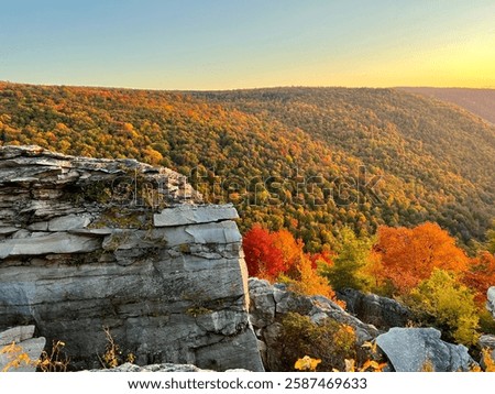 Fall sunset at Lindy Point, WV