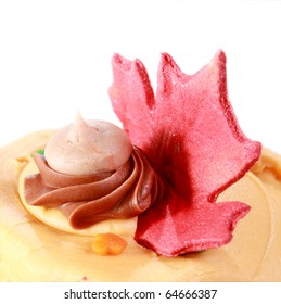 Fall themed cupcake