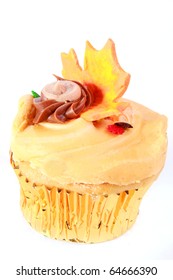 Fall themed cupcake