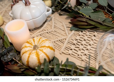 Fall Themed Table Scape For Your Holiday Dinner Parties.