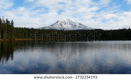 Fall Time by Mount Adams in Washington State
