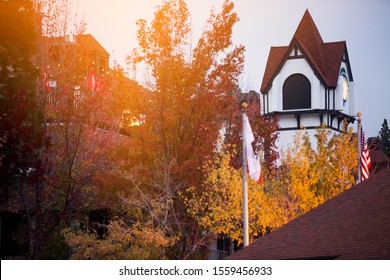 Fall Time View Of Lake Arrowhead, San Bernardino, CA.