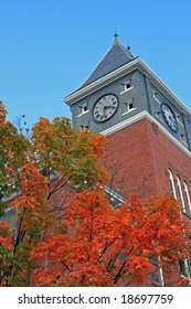 Fall Trees At Plymouth State University In New Hampshire