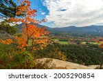 The fall view from Cathedral Ledges, near Conway, New Hampshire, USA