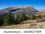 Fall view of Hoosier Pass on Breckenridge Colorado