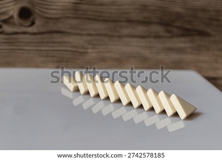 Fallen triangular Domino pieces with Reflection