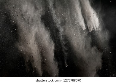 Falling Ash Dirt Debris With Particles Background
