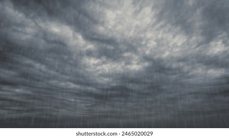 falling rain on sky with clouds - cute weather backdrop - photo of nature