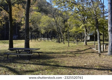 Falling Spring is located in Mark Twain National Forest in Missouri.  It has a small park with picnic tables and BBQ grills.  It is the location of the Thomas Brown Cabin, an old mill, and the spring.