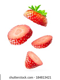 Cut Strawberry Images Stock Photos Vectors Shutterstock