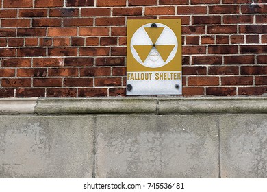 Fallout Shelter Sign On Side Building Stock Photo 1150784780 | Shutterstock