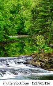 Falls Mill Along The Little Kanawha River In Braxton County, West Virginia, USA