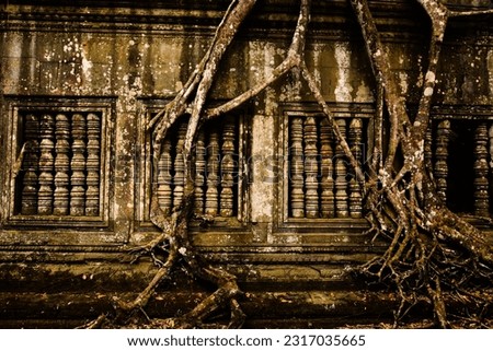 False window at Beng Mealea temple