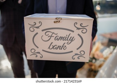 A Family Bank Box On The Wedding Ceremony