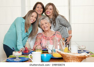 Family Breakfast With Grandma