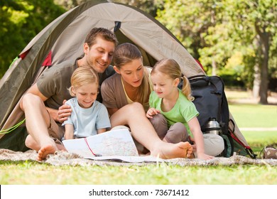 Family Camping In The Park