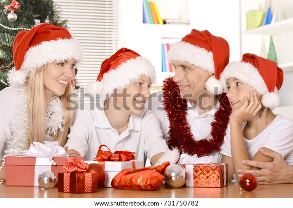 Family Celebrating New Year Stock Photo (Edit Now) 731750782