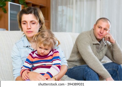 Family With Children Having Conflict At Home