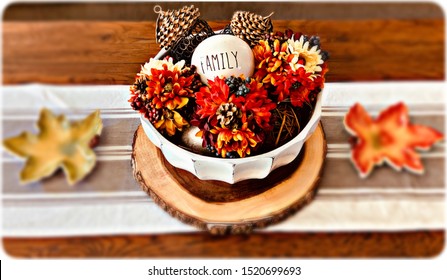 Family Decor, Fall Setting, Making Home Just A Little More Cozy