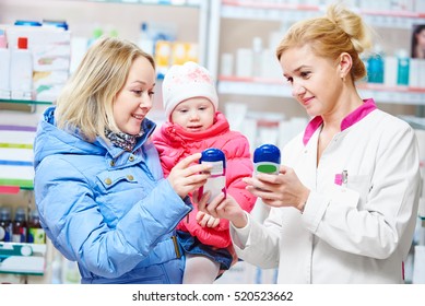 Family In Drug Store