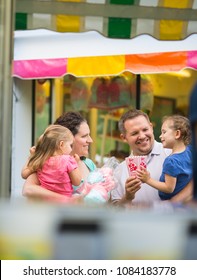 Family Eating At Fair