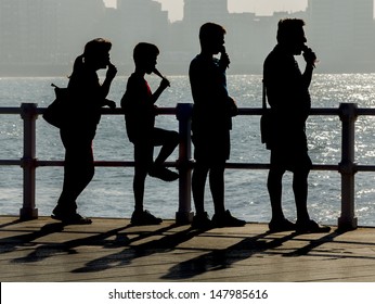 Family Eating Ice Cream