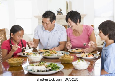 Indian Family Eating Meal Home Stock Photo (Edit Now) 155717297