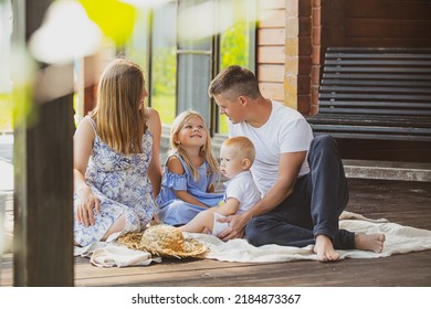 Family Father Mother Daughter Son Together Stock Photo 2184873367 ...