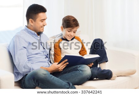 Similar – Image, Stock Photo boy Parenting Education