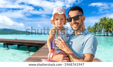 Similar – Foto Bild Kind auf Holzbrücke, Gebirgssee