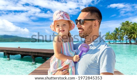 Similar – Foto Bild Kind auf Holzbrücke, Gebirgssee