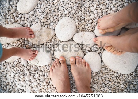 Similar – Feet standing on stone spiral staircase