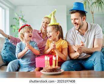 Family Four Mother Father Daughter Son Stock Photo 2025197408 ...