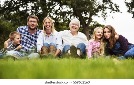 Family Generations Parenting Togetherness Relaxation Concept