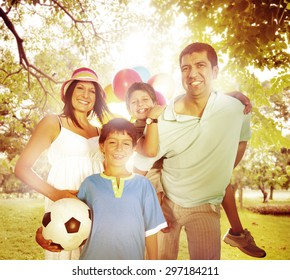 Family Happiness Parents Holiday Vacation Activity Concept - Shutterstock ID 297184211