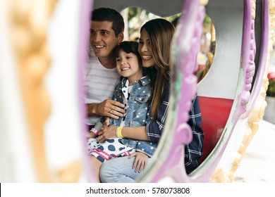 Family Holiday Vacation Amusement Park Togetherness