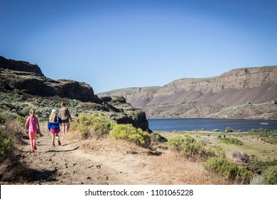 A Family With Kids Hikes In Eastern Washington To The Lenore Lake Caves. 