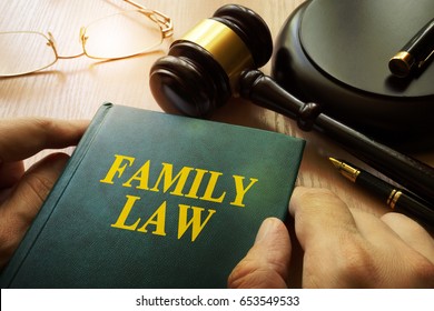 Family Law On An Office Table.