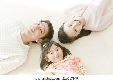 Family lying down