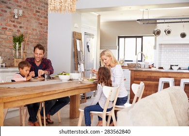 Family Mealtime At Home