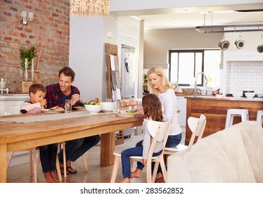 Family Mealtime At Home