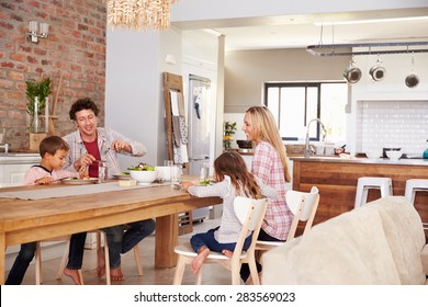 Family Mealtime At Home