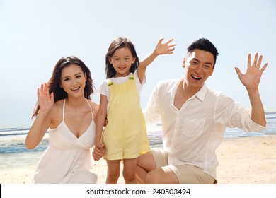 Family On Beach