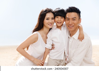 Family On Beach