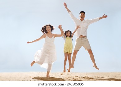 Family On Beach