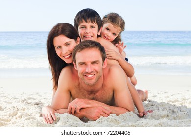 Family On The Beach