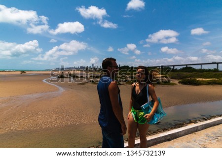 Family on the beach in Natal - Brazil