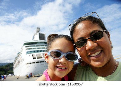 Family On Cruise Ship