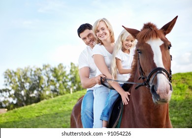 Family On A Horse