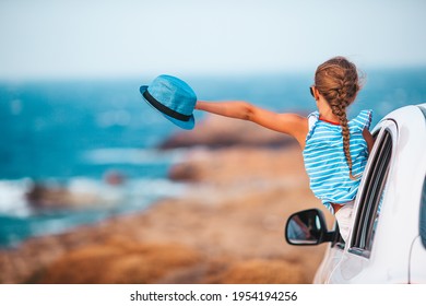 Family On Vacation. Summer Holiday And Car Travel Concept